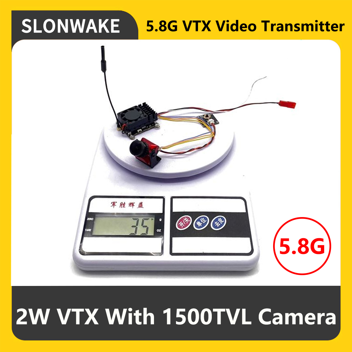 SLONWAKE 5.8G 2000mW FPV VTX T - đánh giá và giá Drone Frame